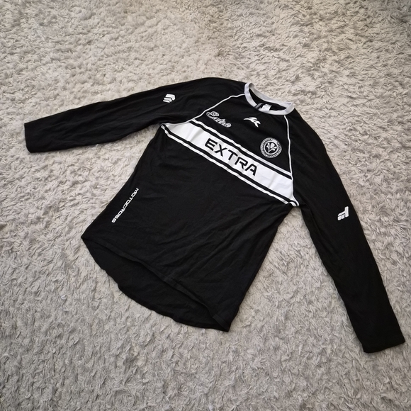 H&M Tops - ☆5/$15☆H&M Divided EXTRA Racing Long Sleeve Shirt | Black & White | XS